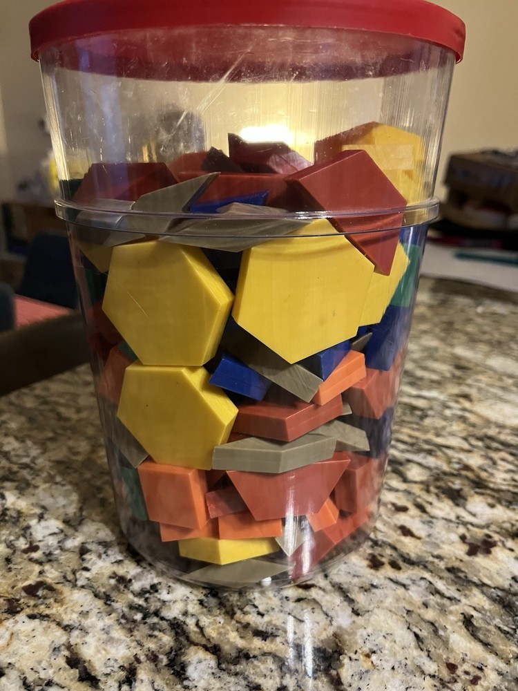 Learning Resources Pattern Blocks Tiles 250 Pieces Six Colors