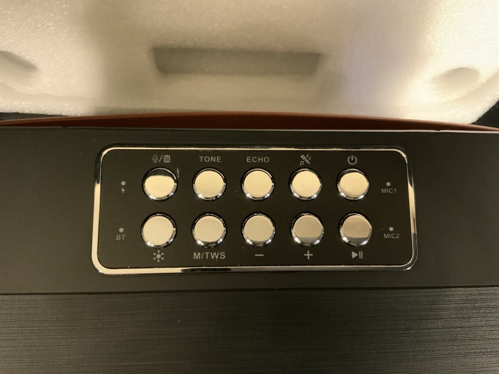Moyleaf Karaoke Machine, Portable Multifunctional Handle Speaker K5 Open Box