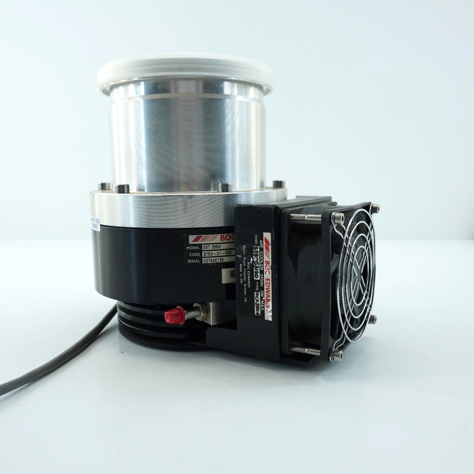 BOC Edwards EXT 255H Turbomolecular Pump for Mass Spectrometer air cooler