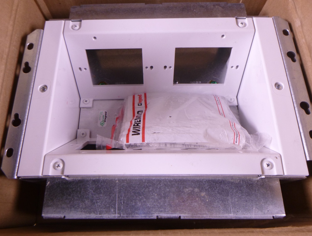 Legrand Wiremold EFSB4 Evolution Series Flat Screen Wall Box 4-Gang - White
