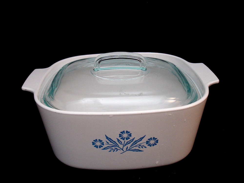 Cornflower by Cornin  5 QUART SQUARE CASSEROLE WITH LID 10 1/4"