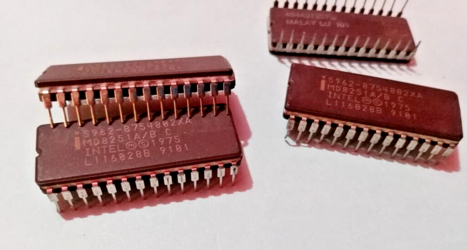 5PCS Lot- MD8251A/B C INTEL CDIP 28/COMMUNICATIONS INTERFACE IC'S- NEW