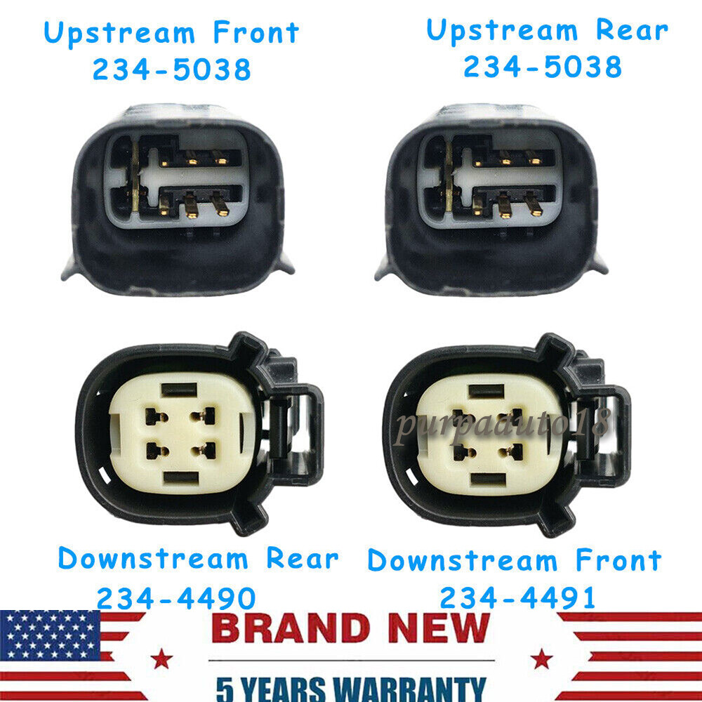 4PCS Oxygen Sensor Up+Downstream For 2013-2015 Ford Explorer Flex Taurus 3.5L V6