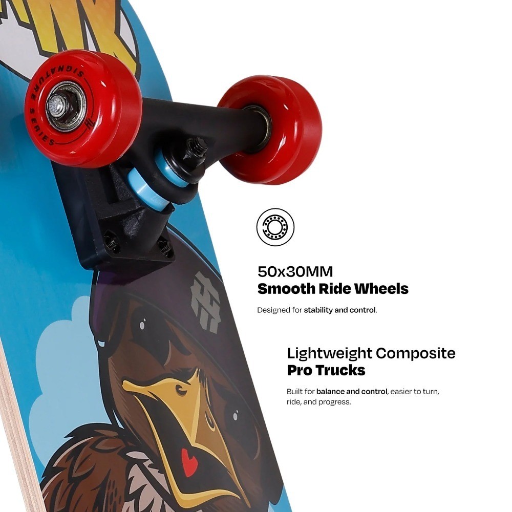 Complete Skateboard for Beginners Adults Teens with 7 Layer Deck
