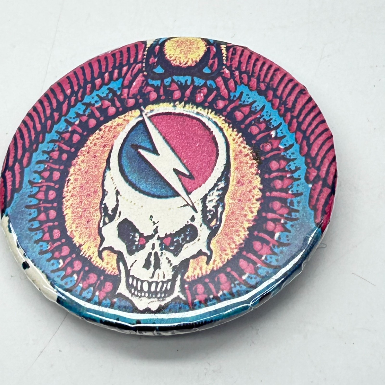 VTG Grateful Dead Steal Your Face SYF Lightning Pinback Button