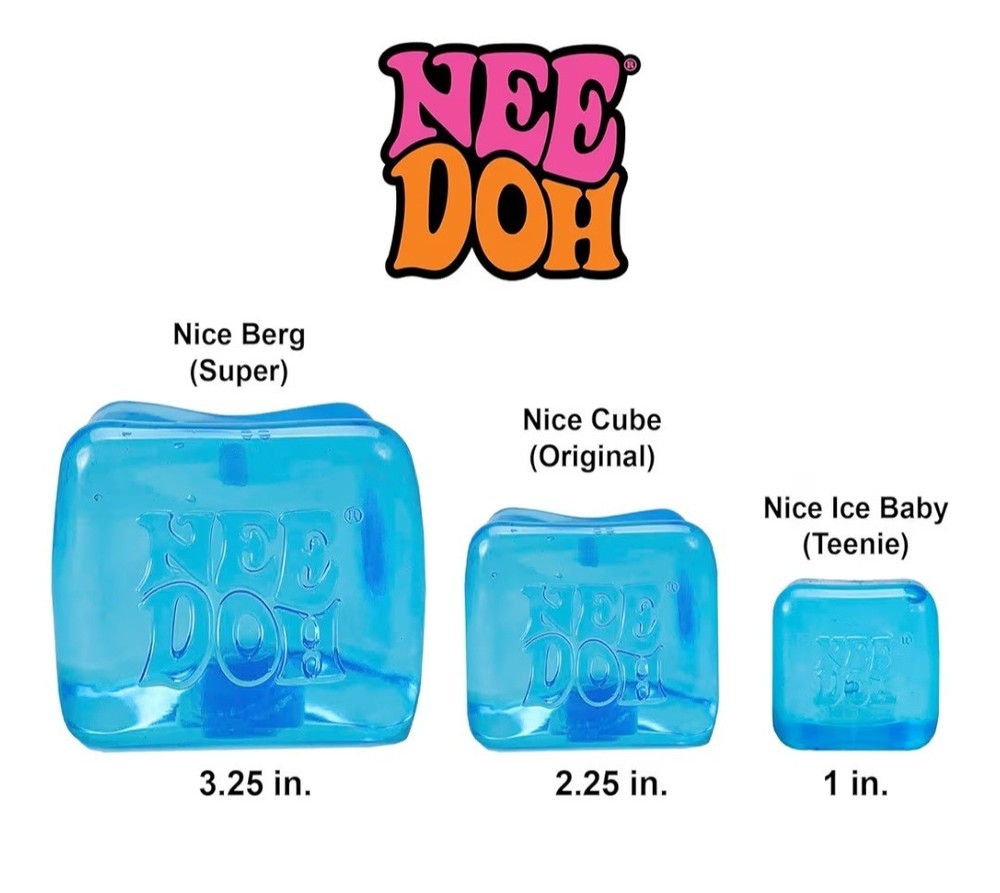 Schylling NeeDoh Nice Cube-Sensory Squeeze Toy with Super Solid Squish 2.25" [1]