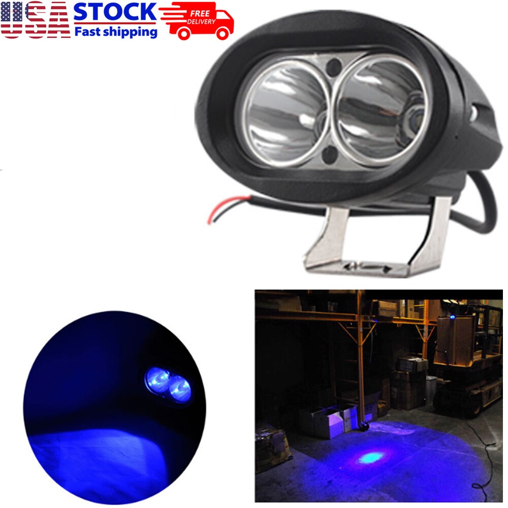 Blue LED Forklift Light Warning Lamp Warehouse Safety Front Side Marker Light