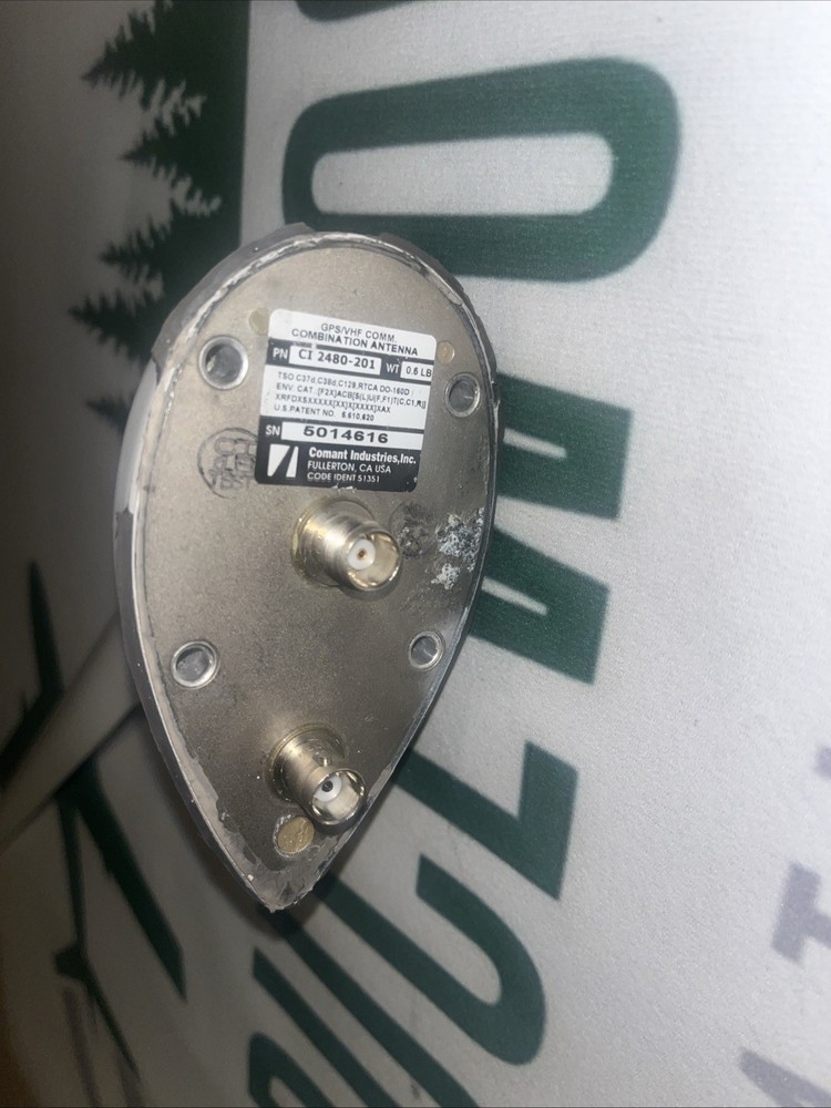 Comant GPS/VHF Combination Antenna PN: CI2480-201 Used, Untested/ Serviceable