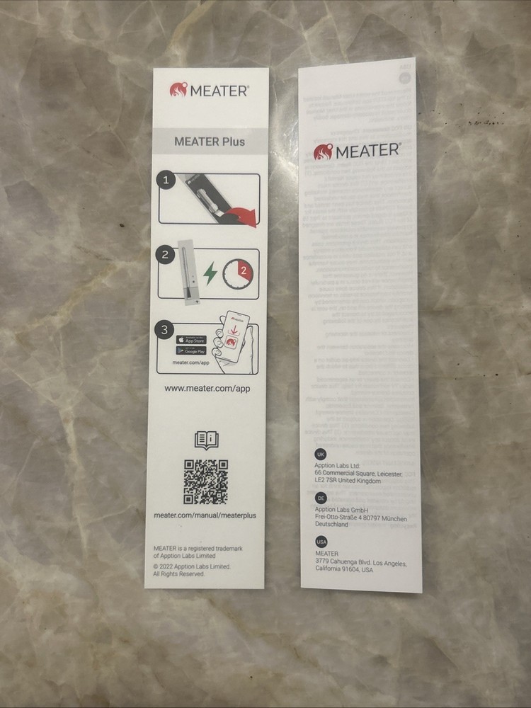 ( MEATER + ) Wireless Smart Meat Thermometer MT-MP01 - Bluetooth Probe & Dock