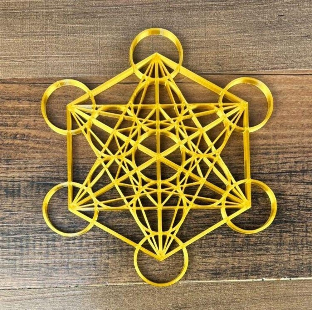 Metatron Cube Meditation Sacred Geometry Wall Art Decor