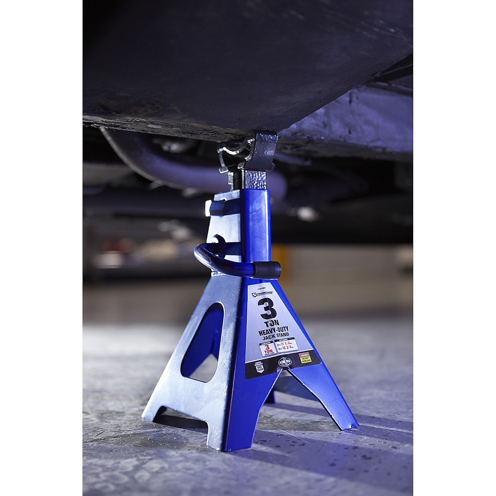 Strongway Double-Locking 3-Ton Jack Stands, 6000-Lb. Capacity, Pair