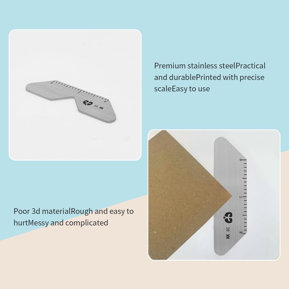 Bookbinding Kit Corner Miter Tool Album Making 4 Different Beveled Edge Sizes