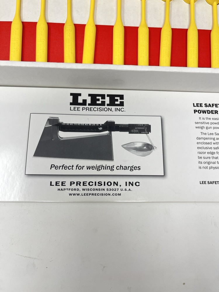 LEE Precision Improved Powder Measure Kit Dipper 90100 Reloading