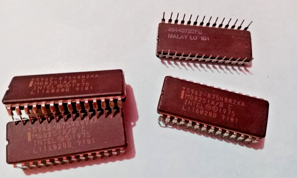 5PCS Lot- MD8251A/B C INTEL CDIP 28/COMMUNICATIONS INTERFACE IC'S- NEW