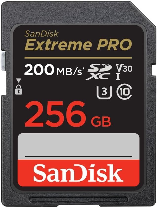 Sandisk Extreme Pro SD Card 256GB 512GB Memory Card Canon Nikon & More