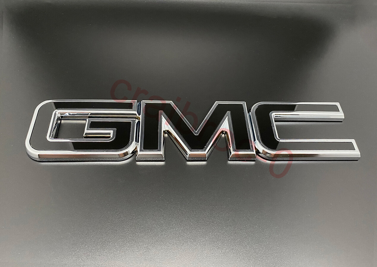 2015-2019 GMC Sierra 1500 2500HD 3500HD Front Grille Tailgate Rear Emblem 2pcs