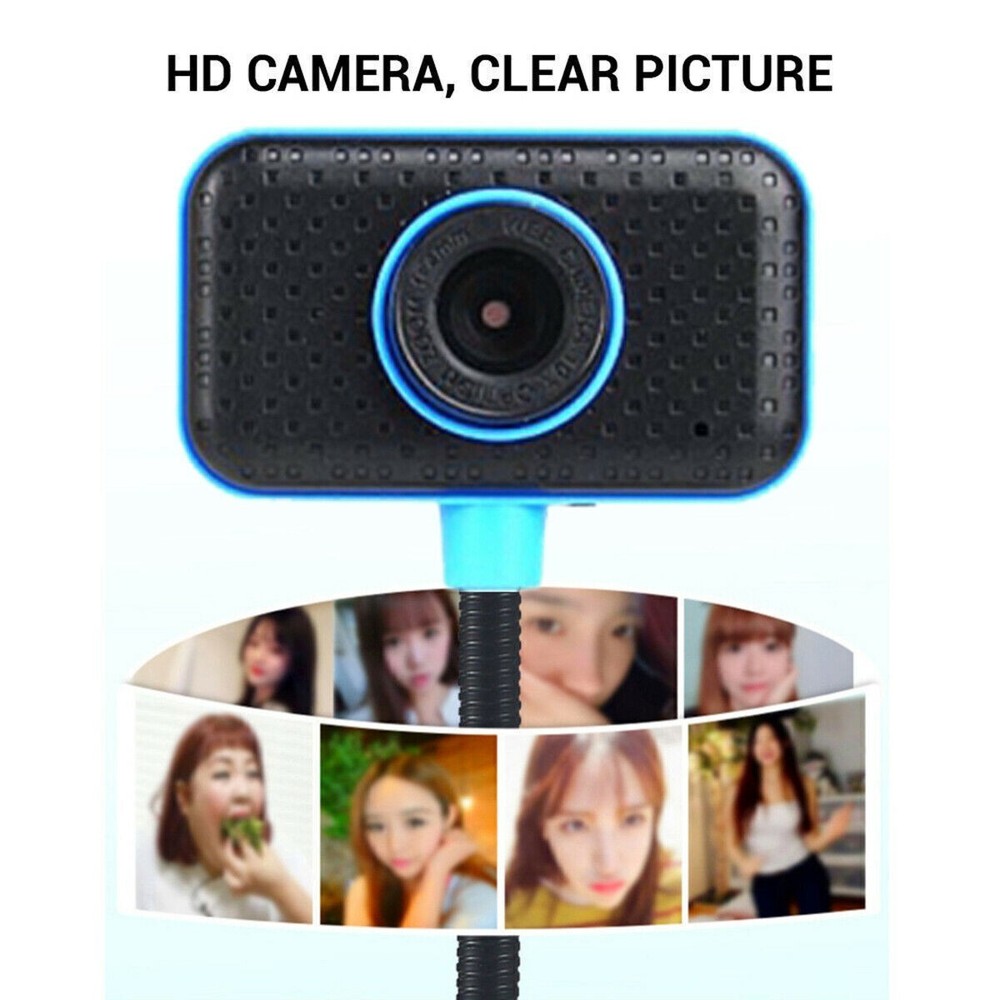 HD Web Cam Camera Webcam with Microphone USB 2.0 for Computer PC Laptop Desktop