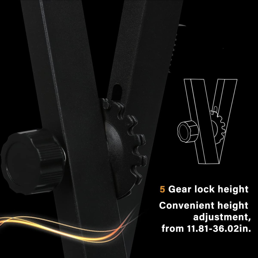 Single-X Keyboard Stand Adjustable Width & Height,Piano Stand with Locking Strap