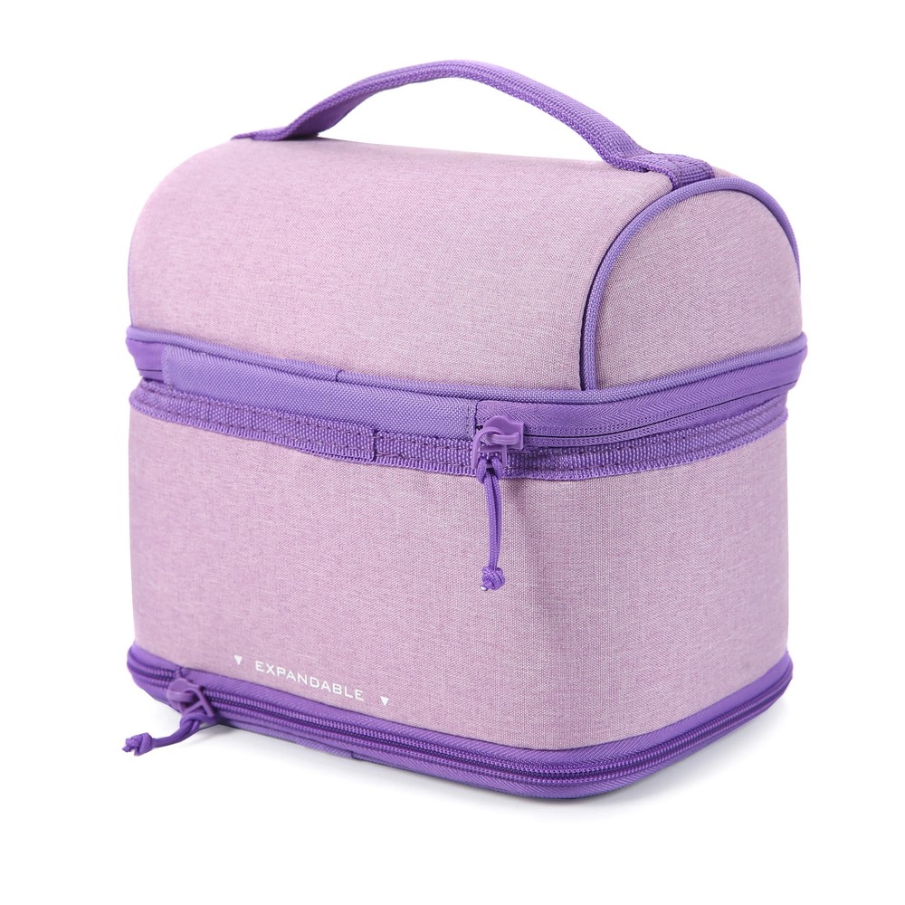 Arctic Zone Expandable Lunch Box with Ice Pack, Lavender Purple