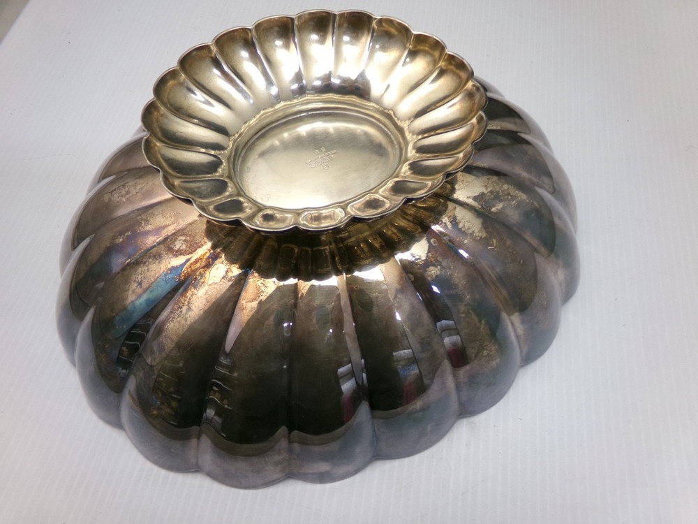 Vintage Silver Plated Scalloped Serving Dish, Reed & Barton, 12.5x10.25, Oval