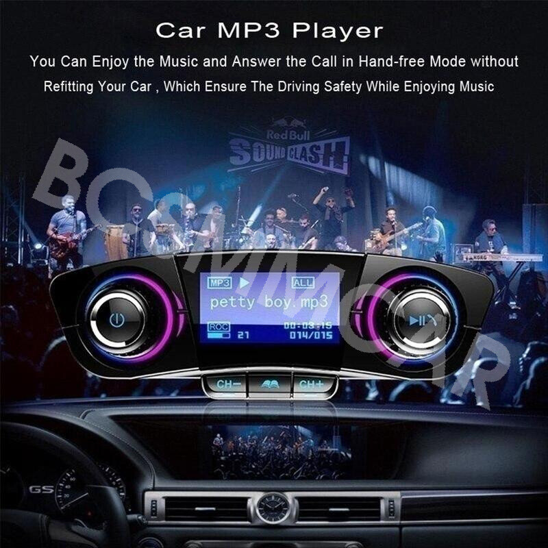 Bluetooth 4.0 FM Transmitter 1.3in LED Screen For Car Wireless Bluetooth FM 2USB