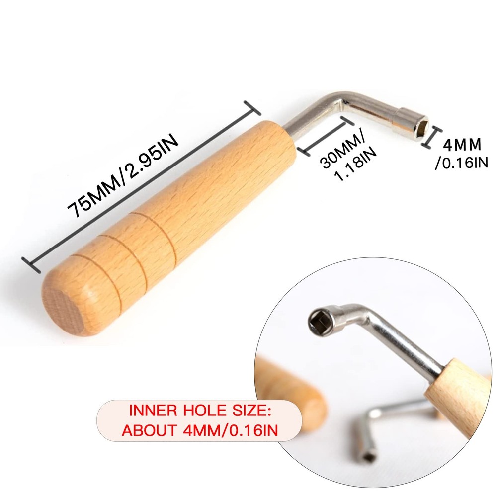 Cheerock L-Shape Tuning Wrench 4mm Square Socket for small,