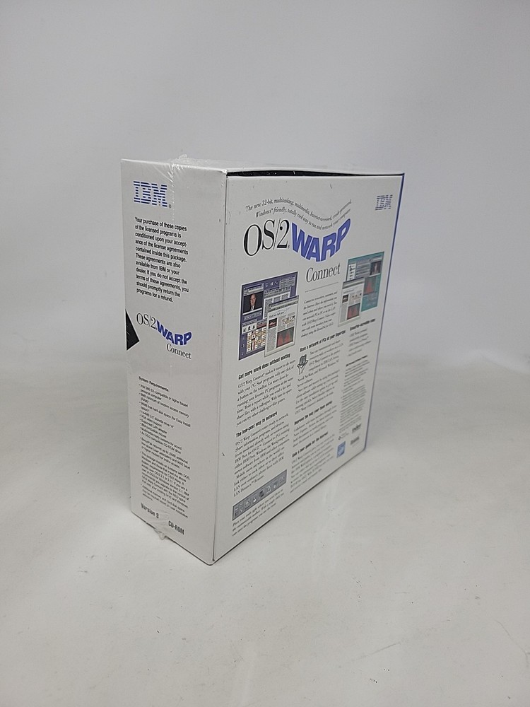 *NEW SEALED* IBM OS/2 Warp Connect Version 3 CD-Rom Vintage Computer Software