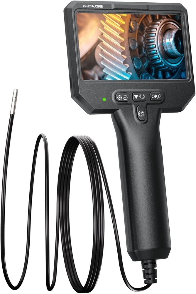 Waterproof Endoscope Camera with 4.3" Display for Mechanic and Auto Diagnostics