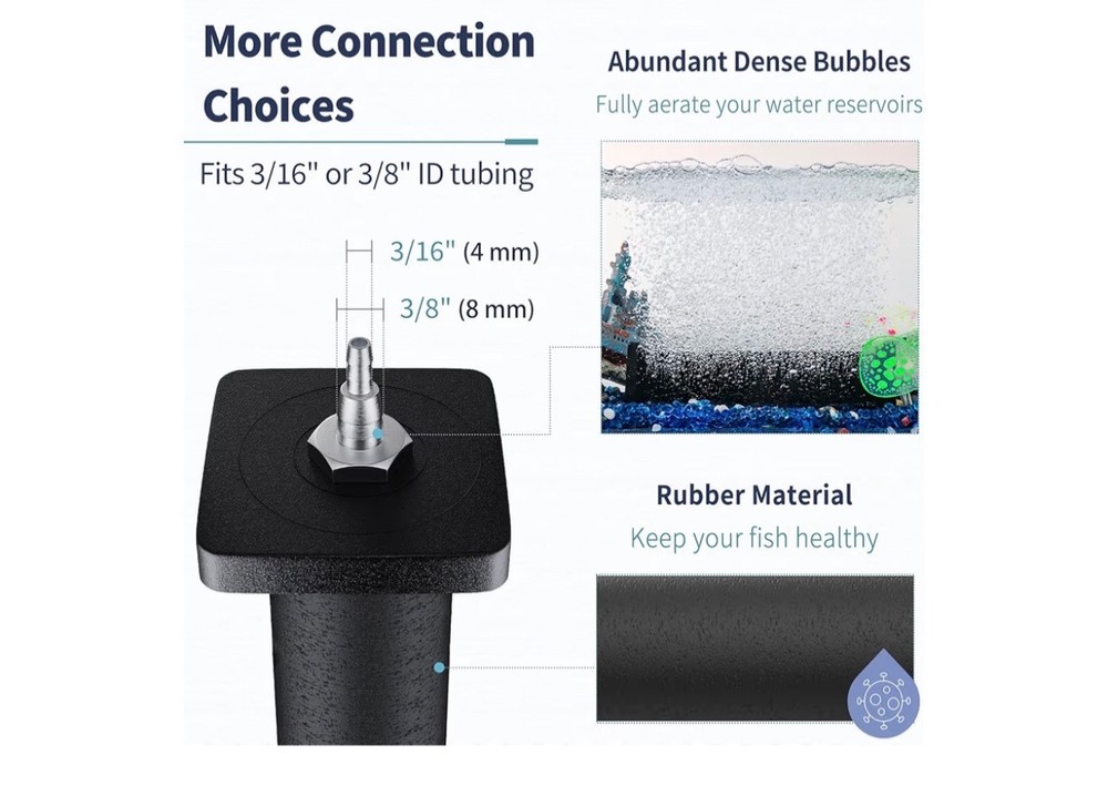 2. Aquarium 12 Inch Air Stone. Bubble Diffusers B4