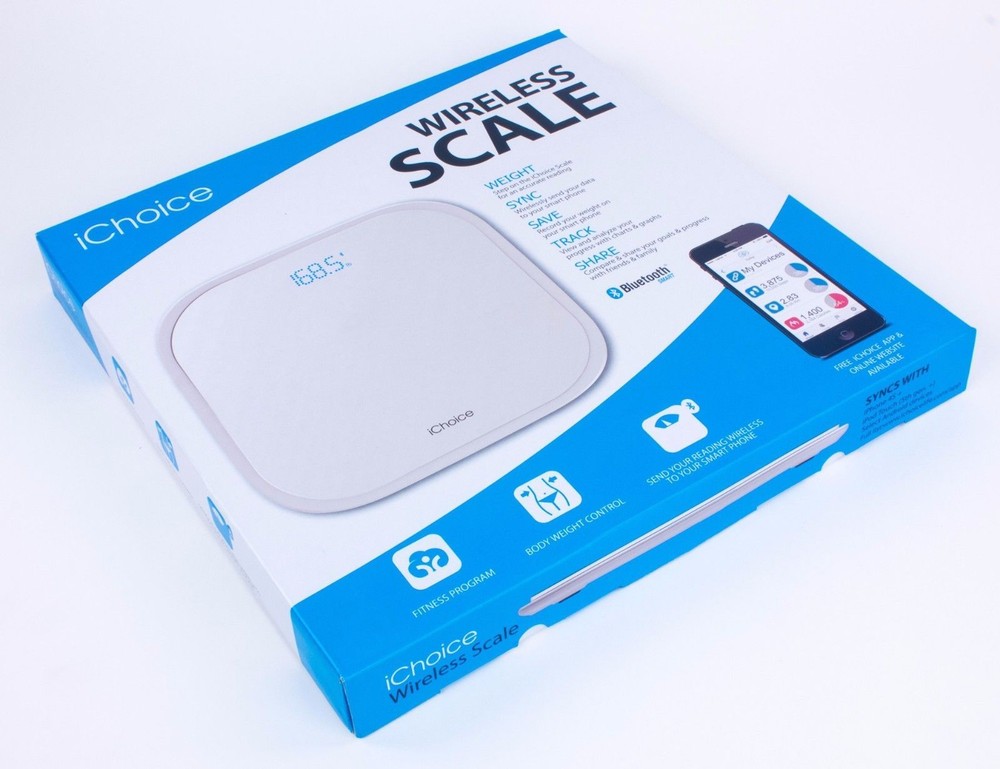 iChoice Wireless Body Scale LCD  Sync With IOS and Android Devices