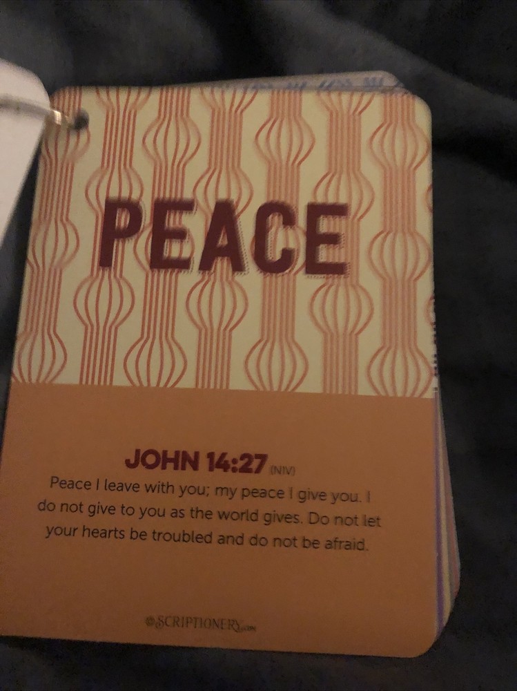 Scriptionery - Go forth Scripture Truths 20 Bible Verses Cards on a ring