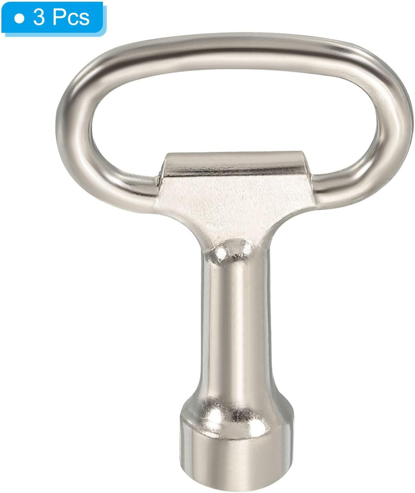 12.5x7mm Triangle Socket Spanner Key, 3 Pack Electrical Cabinet Gas Water Meter