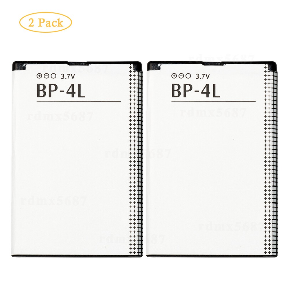 2PC BP-4L Battery Repalcement For Nokia N810 E6-00 6650 N97 E63 E71 E71x E72 E73
