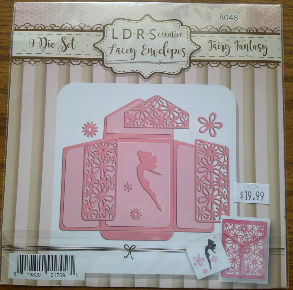 FAIRY FANTASY LACEY ENVELOPE Cutting Dies Set LDRS Creative