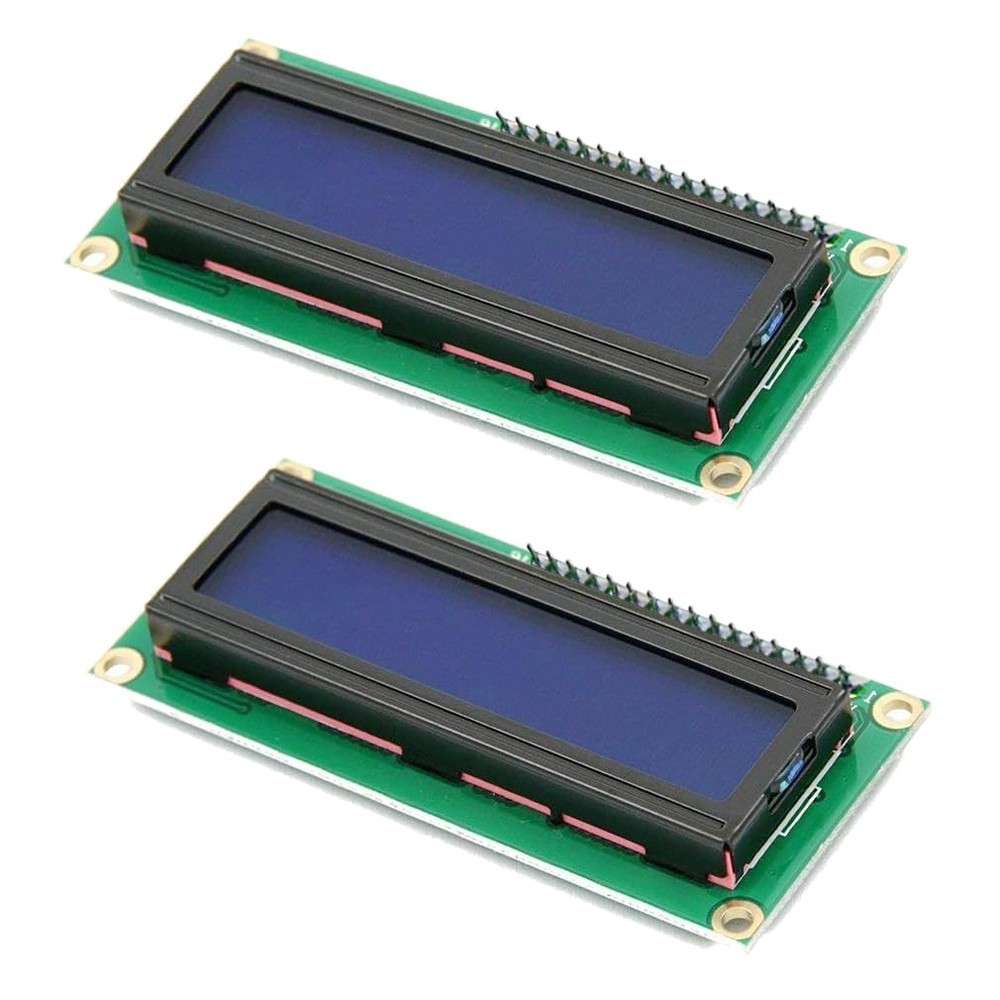 2 Pack I2C 1602 LCD Display Module 16X2 Blue Backlight Raspberry Pi Arduino