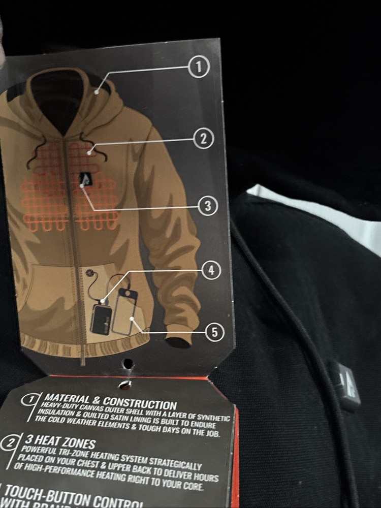 ActionHeat 5V Battery Heated Work Jacket Medium