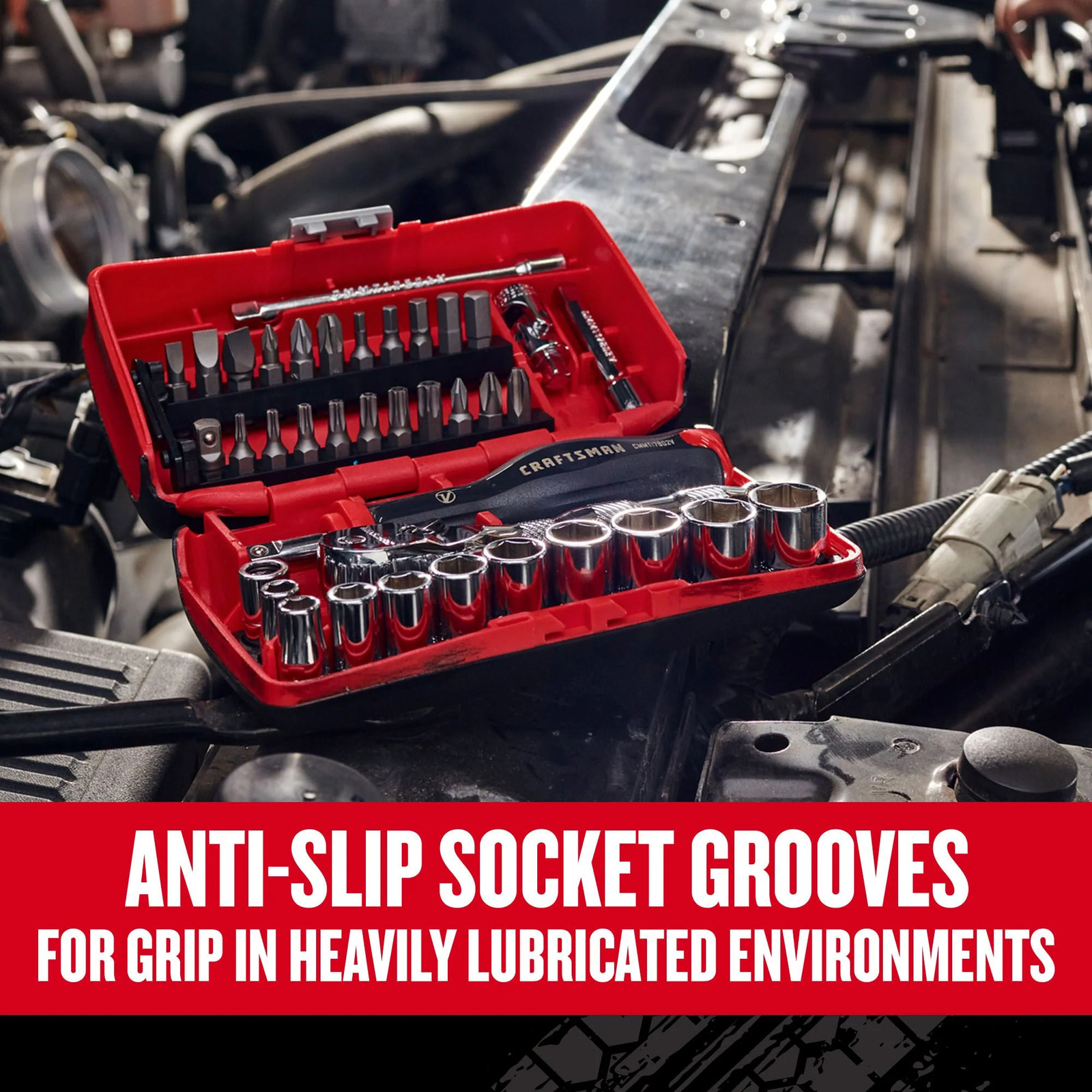 V-Series(TM) 1/4 In. Drive Metric 6-Point Tool Set (38 Pc.) - CMMT45751V