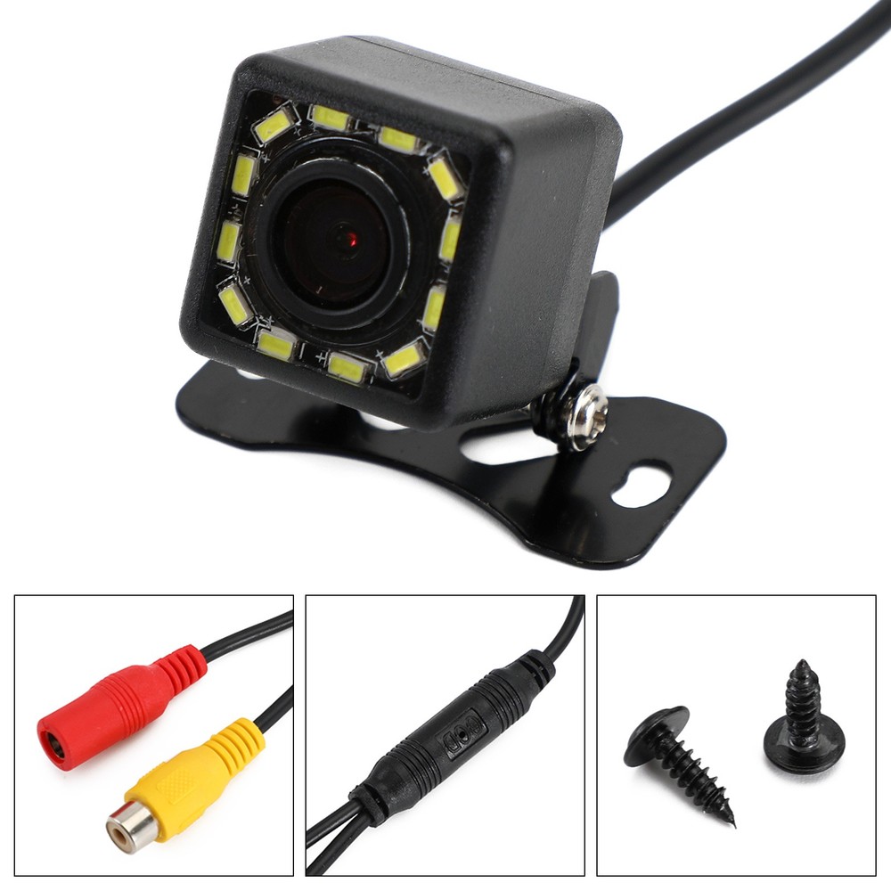 150º Dynamic Trajectory Car Rear View Reverse Backup Parking Camera Night View,