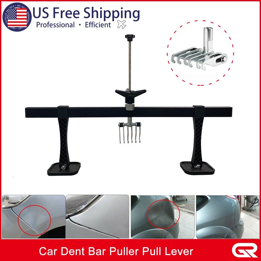 Car Dent Bar Puller Pull Lever Pulling Kit Removal Hammer Repair Auto Body Tool
