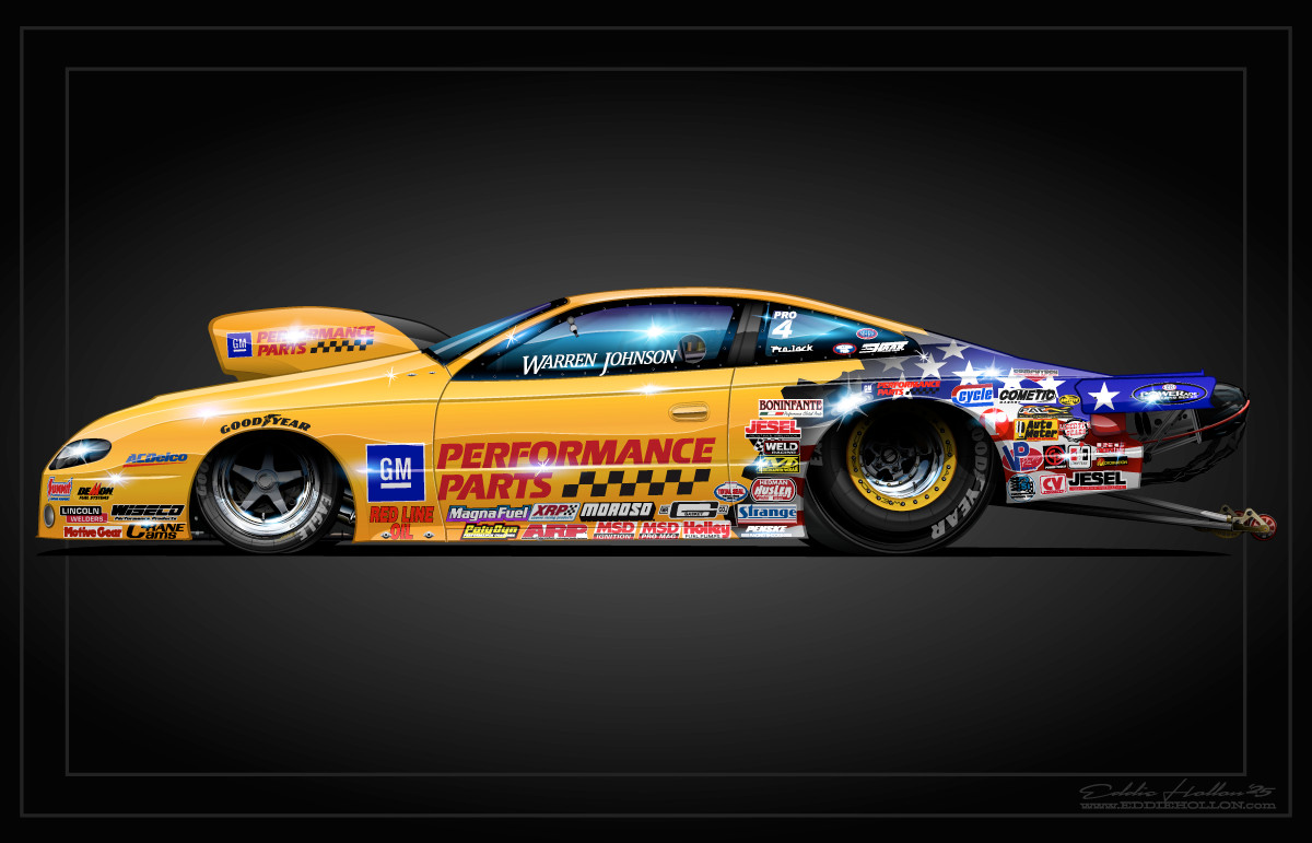 Warren Johnson's GM Performance 07 GTO Pro Stock 28X18" Poster (Ships Free) 115