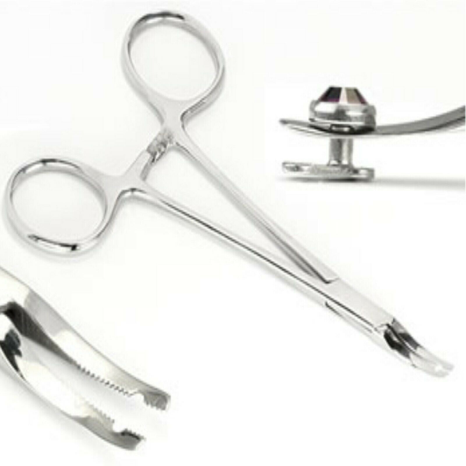 Micro Dermal Thinnest Anchor Holder Steel Body Piercing 5.5" 1.2mm hole Tool