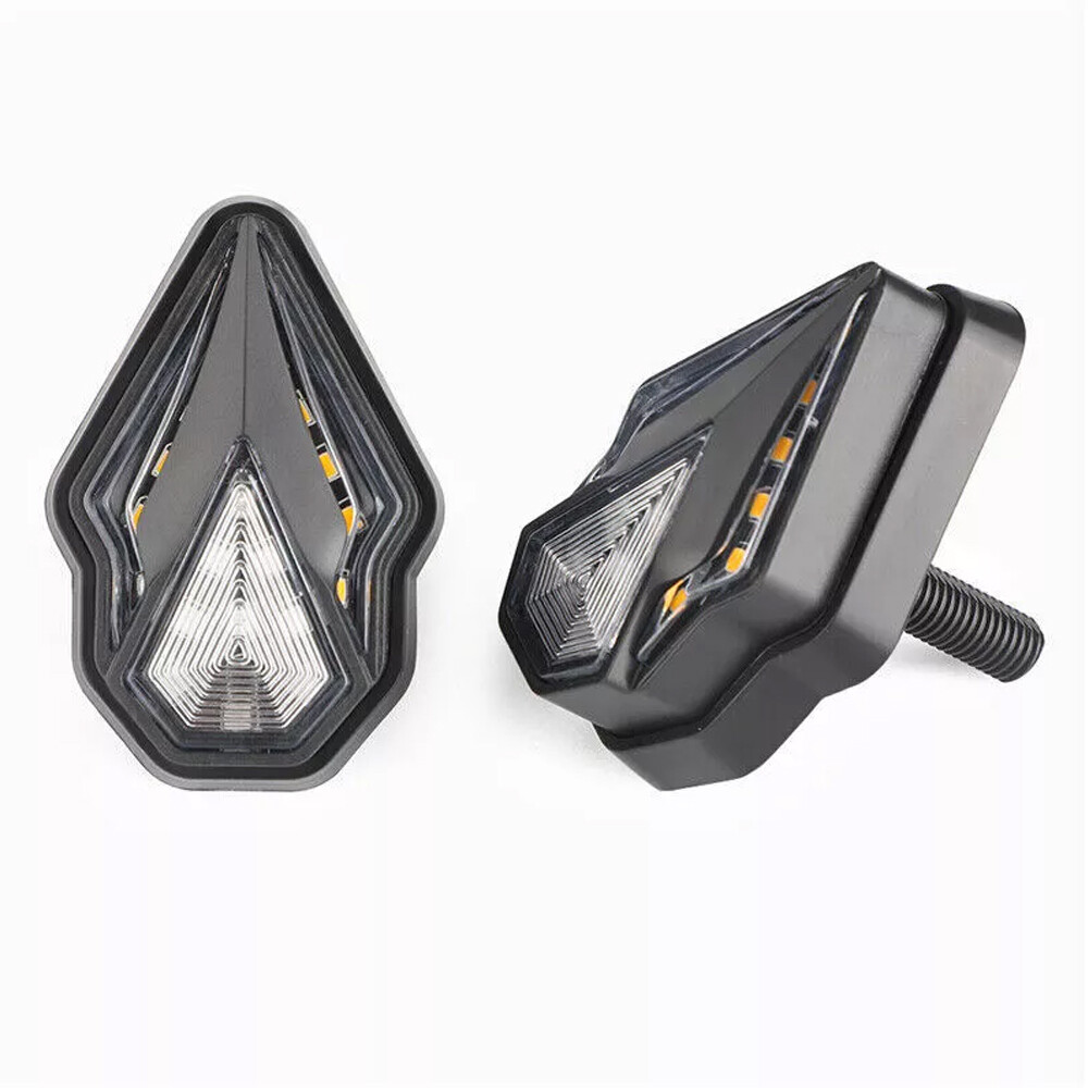 2pc Motorcycle LED Flush Mount Turn Signals Indicator Blinker Light For Honda