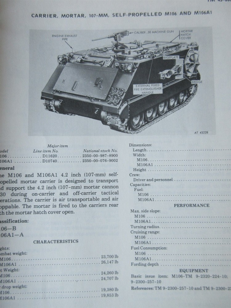 1978 TM 43-0001-31 TECHNICAL MANUAL EQUIPMENT DATA SHEETS FOR TARCOM EQUIPMENT