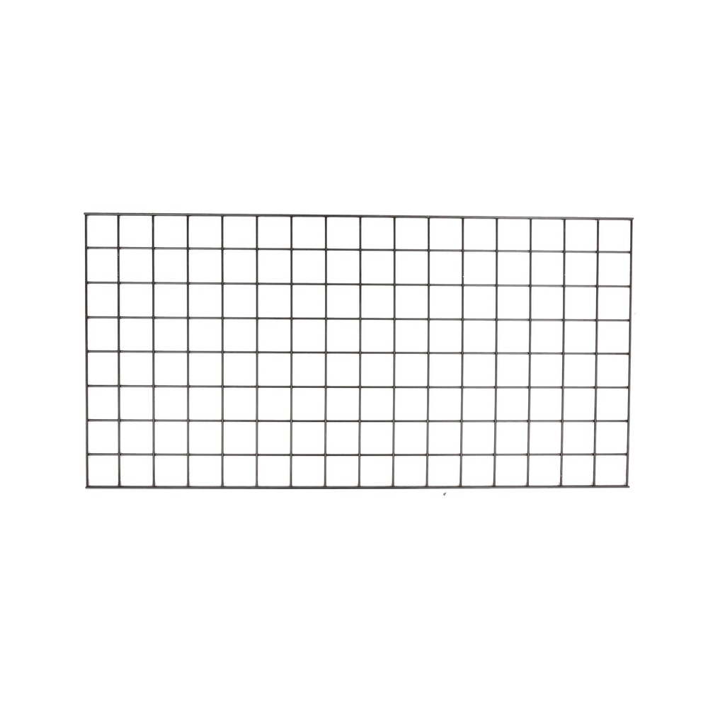 SSWBasics 2' x 4' Wire Grid Panel in Sleek Black - Sturdy Black Grid Wall