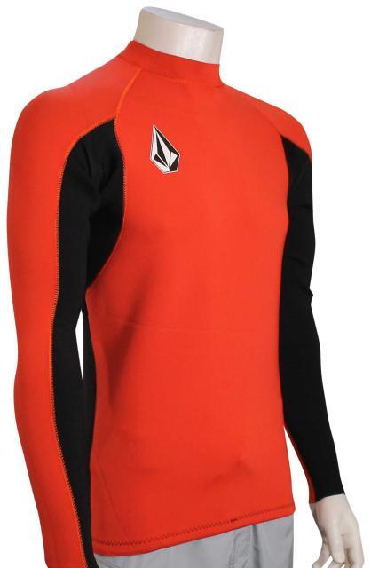 VOLCOM Men's 2mm STONE Neo LS Jacket - Red - Medium - NWT