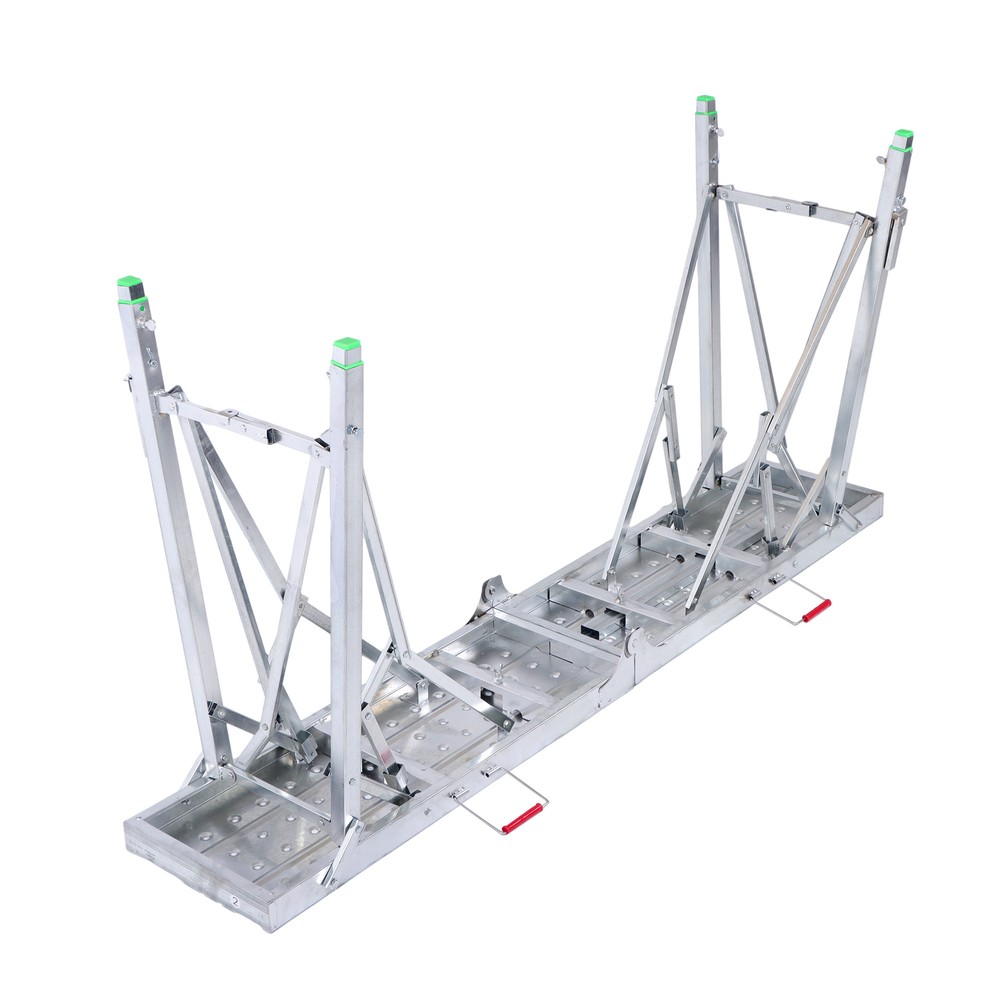 LABLT 1.6m Scaffolding, Adjustable Work Platform Scaffold Tower Ladder Stool