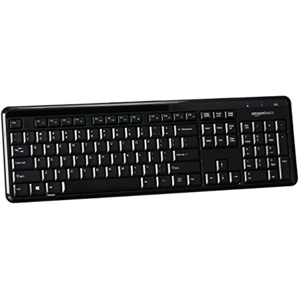 Wireless Computer Keyboard and Mouse Combo - US Layout (QWERTY), Black