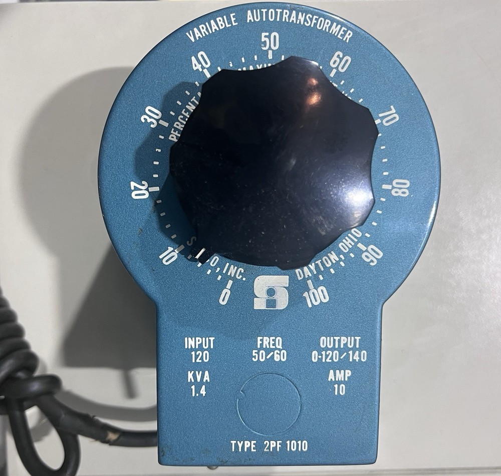 Mint Staco 2PF-1010 120/140v Variable Transformer