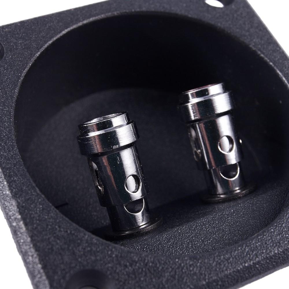 Square Shape Binding Post Type Speaker Box Terminal Cup Black F7Q46635