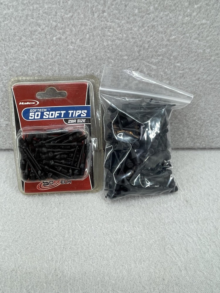 Halex Soft Tip Dart Parts Lot Flights Shafts Tips Replacement Bundle READ